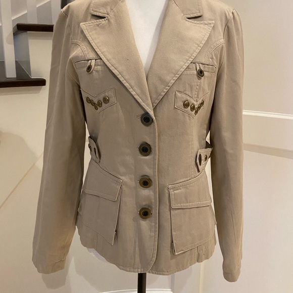 ** 3 FOR $35 DEAL + FREE SHIPPING ** Military-Inspired Jacket - 100% Cotton - Picture 4 of 13